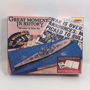Lindberg 12 inches "Surrender At Tokyo Bay" Battleship USS Missouri 70781 qq